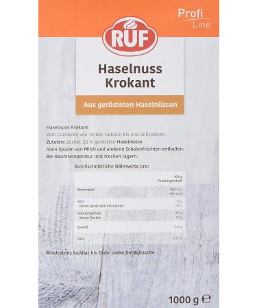Buy Hazelnut Crunch Topping - Roasted Hazelnuts for Cakes Ice Cream & Pastries | 1000g Storage Pack - International Shipping Available - Buy Online on SooperMarket.com