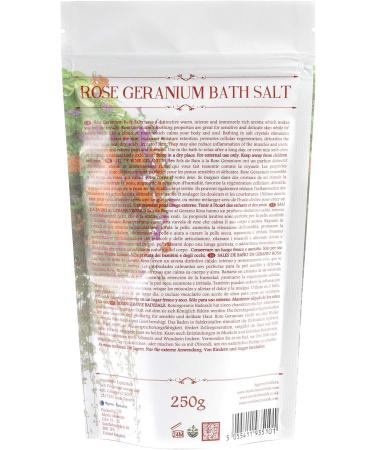 Shop Rose Geranium Bathing Salt 250g | Revitalize Your Bath & Relax | International Shipping Available - Buy Online on SooperMarket.com