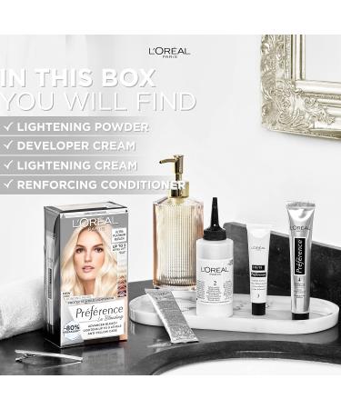 L'Oreal Paris Preference Extreme Platinum Blonde Hair Dye - Permanent Colour with 9 Levels of Lift - 1 Count - Buy Online on SooperMarket.com