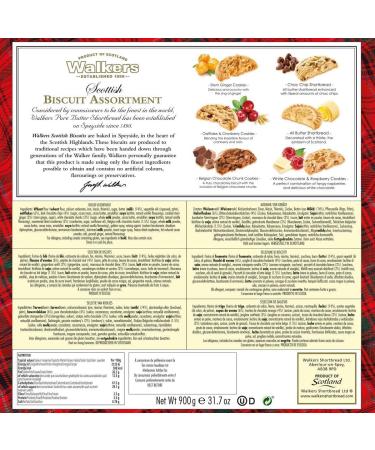 Walkers Shortbread Scottish Biscuit Assortment 900g Box Varities Biscuits with zamfoods nurtirion pack | 54 Cookies 6 Varieties & Handy Packs | Christmas Fathers & Mothers day gift - Buy Online on SooperMarket.com