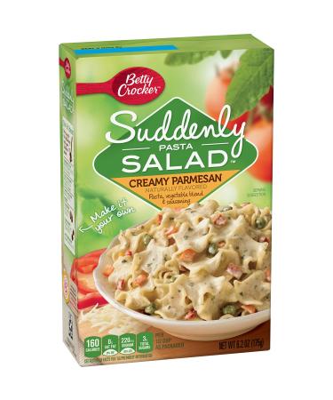 Betty Crocker Suddenly Salad, Creamy Parmesan Pasta Salad Dry Meals, 6.2 Oz Box