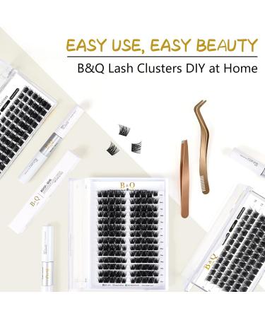 D Curl 12mm 72 Cluster Lashes - DIY Volume Eyelash Extensions - Soft Wispy Individual Lashes - B30 D-12mm - Buy Online on SooperMarket.com