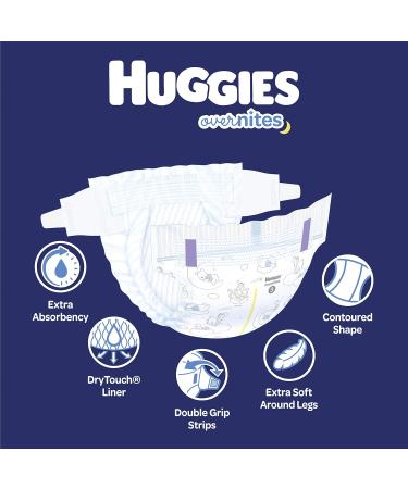 Huggies Overnites Nighttime Baby Diapers Size 6 84 Ct Size 6 (84 Count) Large Pack - Buy Online on SooperMarket.com
