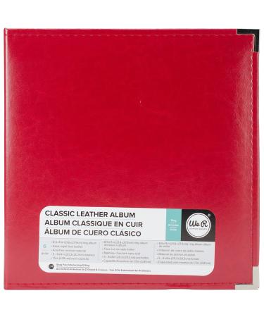 Album - WR - Classic Leather - 8.5 x 11 - D-Ring - Red Real Red