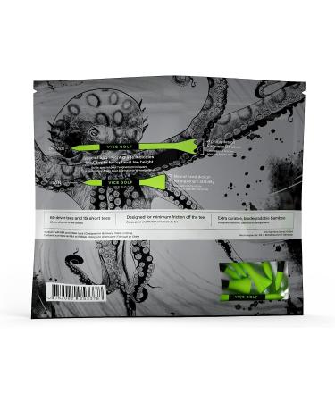 Vice Golf Tees Set - 60 Driver Tees & 15 Short Tees | Neon Lime Color - Buy Online on SooperMarket.com