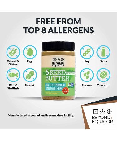 GoSupps.com - Beyond The Equator 5 Seed Butter Unsweetend 16 oz (454 g) - Buy Online on SooperMarket.com