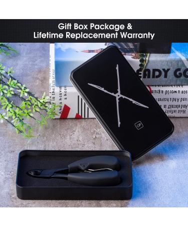 opove X5 Black Heavy Duty Toenail Clippers for Thick Ingrown Nails - Precision Nail Scissors with Super Sharp Curved Blade - Professional Grooming Tool - Buy Online on SooperMarket.com