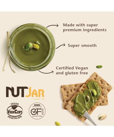 NutJar Premium Pistachio Butter 480 g No Added Sugars Colours or Preservatives Vegan Gluten Free Keto Friendly Made in Canada 480 g (Pack of 1) - Buy Online on SooperMarket.com