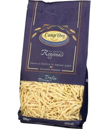 Camp'Oro Le Regionali Italian Pasta Trofie 17.6 oz - Pack of 16 - Buy Online on SooperMarket.com