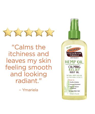 Palmer's Cocoa Butter Hemp Oil Calming Relief Body Oil - 5.1 oz | Moisturize & Soothe Skin - Buy Online on SooperMarket.com