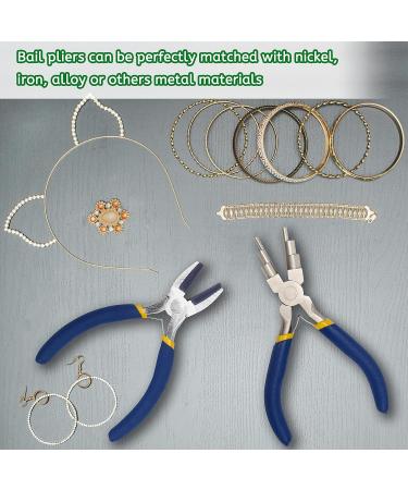 AngleKai 6 IN 1 Jewelry Making Nylon Pliers Set - Blue Nylon Jaw Flat Nose, Loop, and Bail Making Pliers for DIY Jewelry Crafting - Buy Online on SooperMarket.com