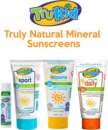 TruKid Sunny Days Daily SPF 30 UVA/UVB Protection Sunscreen for Baby - 3.4 fl oz - All Natural Ingredients - Citrus Scent - Buy Online on SooperMarket.com