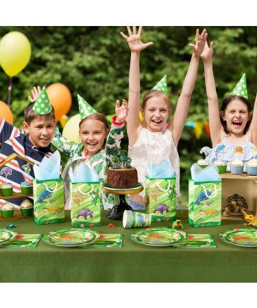 WERNNSAI Reptile Party Favor Bags - 16 PCS Reptile Birthday Party Supplies Gift Bags with Handles for Kids Boys Snakes Leopard Turtle Goodie Bags for Reptile Theme Camping Party Baby Shower Decoration - Buy Online on SooperMarket.com