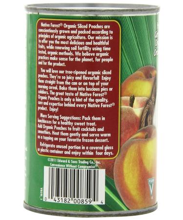 Native Forest Organic Sliced Peaches 15oz Cans (Pack of 6) - Buy Online Now! - Buy Online on SooperMarket.com
