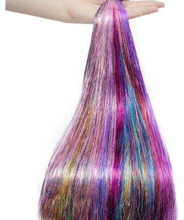 Hair Tinsel Hair Tinsel Kit with Tools Tinsel Hair Extensions 12 Colors 3200 Strands Glitter Hair Tinsel Heat Resistant 46 Inch Fairy Hair 12Colors-46Inch-3200Strands 12 Colors with kit - Buy Online on SooperMarket.com