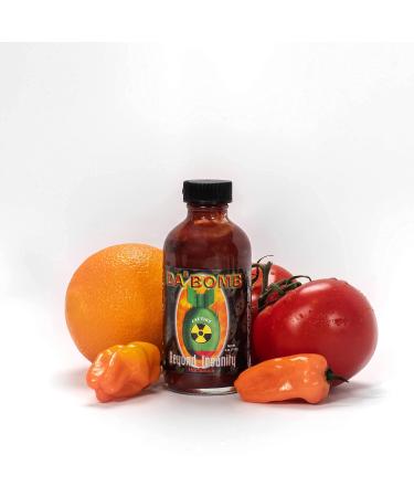 Da Bomb Beyond Insanity Hot Sauce, 4oz Bottle, Made with Habanero and Chipotle Peppers, Original Hot Sauce, Gluten Free, Keto, Sugar Free, Made in USA