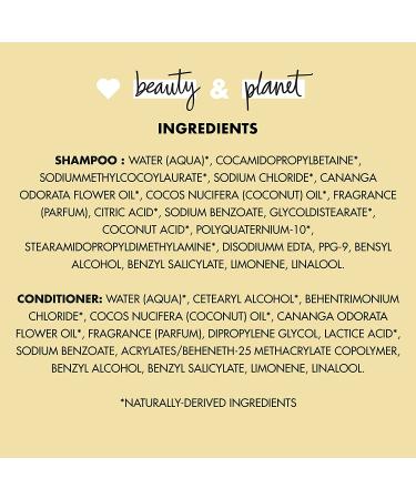 Love Beauty And Planet Hope & Repair Shampoo & Conditioner Set - Coconut Oil & Ylang Ylang for Dry & Damaged Hair, 32.3 Oz - 2 Count - Buy Online on SooperMarket.com