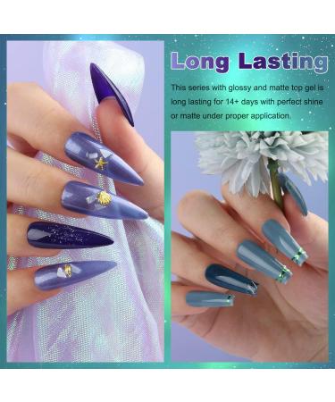 Lavender Violets 19 Pcs Gel Polish Starter Kit with LED Nail Lamp - Arctic Night-R631 - Buy Online on SooperMarket.com