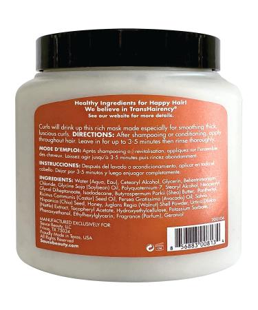 Sauce Beauty Honey Chia Smoothing Curl Mask - 10.5 Fl Oz - Hydrating Mask for Curly Hair - Tames Frizz & Hydrates Natural Curls - Buy Online on SooperMarket.com