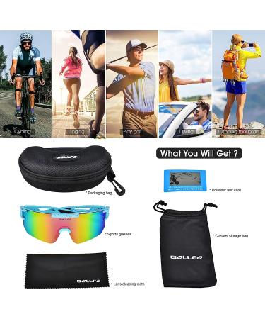 BOLLFO Cycling Sunglasses | UV 400 Polarized Eyewear for Men Women - Colorful Lens - Buy Online on SooperMarket.com