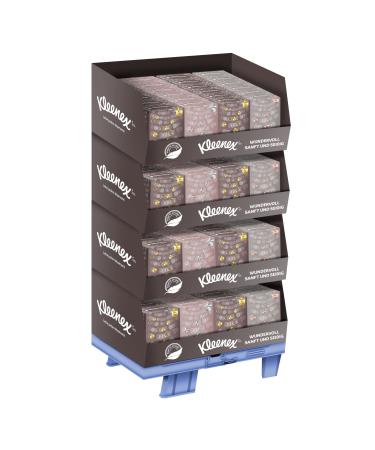 Kleenex Ultra Soft-Box facial tissues cube display 96 x 48 tissues cardboard stand display 96 cubes