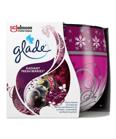 Glade scented candle with decorative foil fragrance Radiant Fresh Berries enriched with essential oils pack of 6 (6 x 120 g) 73