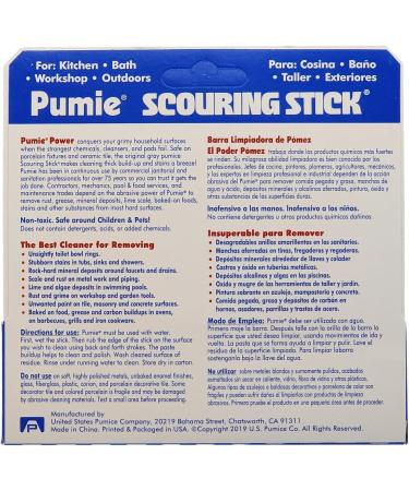Pumie Heavy Duty Pumice Scouring Stick - 5.25x1.25x0.75 - Pack of 1 - Buy Online on SooperMarket.com