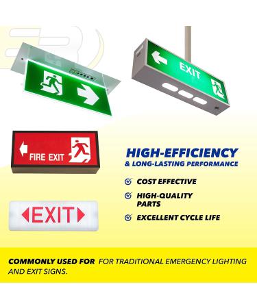 3.6V 1000mAh Emergency Lighting Battery - Replaces Jiangmen 026-148 Max Power NNYXSB Sure-Lites Models - International Shipping Available - Buy Online on SooperMarket.com