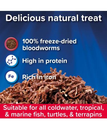 King British | Bloodworm Treats | For All Coldwater Tropical & Marine Fish Turtles & Terrapins | High Protein & Iron | Provides Excellent Colour & Condition | Complementary Treats | 7g Single - Buy Online on SooperMarket.com