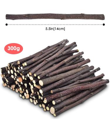 ERKOON Organic Apple Sticks 300g/500g Molar Treats for Small Animals - Hamster, Rabbit, Guinea Pig, Chinchilla, Squirrel - Chew Toys - Natural Apple Branch - 10.5 Ounce (Pack of 1) - Buy Online on SooperMarket.com