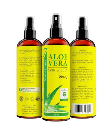 99% Organic Aloe Vera Spray for Skin & Hair - 355 ml | 100% Natural & Pure | No Additives or Thickeners | Fast Absorbing & Residue-Free - Buy Online on SooperMarket.com