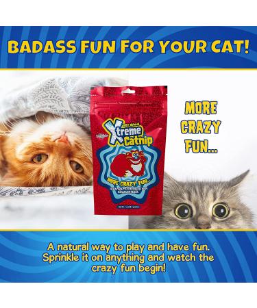 Xtreme Catnip Leaf 0.5 oz - 100% Natural & Organically Grown | Super Concentrated Non-Addictive Catnip Leaves for Fun Cat Treats, Toys, Scratching Posts & More - Buy Online on SooperMarket.com