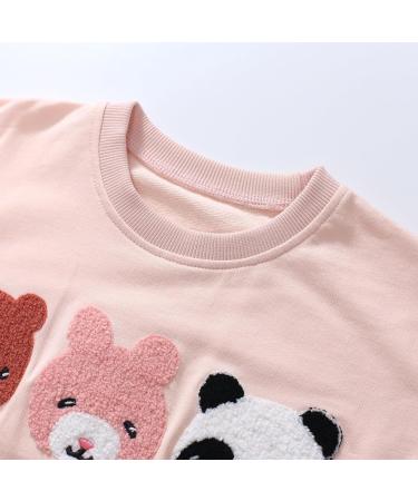 Girls Cotton Sweatshirt - Long Sleeve Pullover for Kids Age 5-6 Years - Toddler Casual Jumper T-Shirt - Bears Design - Ages 1-12 - Buy Online on SooperMarket.com