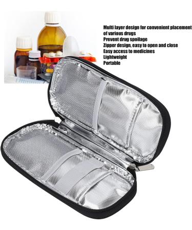 Portable Insulin Cooler Travel Case - Multilayer Diabetic Organizer (Purple) - Buy Online on SooperMarket.com