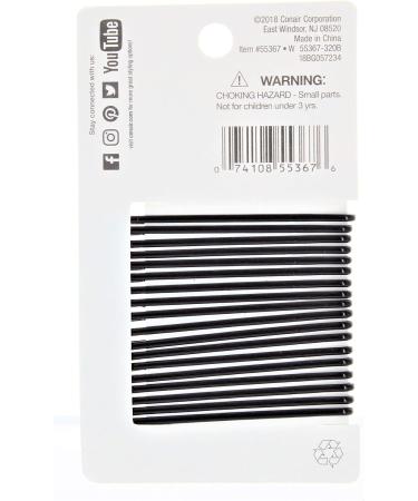 Conair Styling Essentials Firm Hold Black Bobby Pins - 18 Count Pack - Buy Online on SooperMarket.com