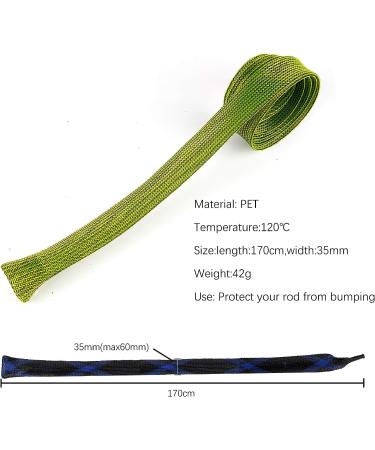 10Pcs Rod Sock Fishing Rod Sleeve Cover Braided Mesh Protector Pole Gloves for Casting or Spinning Rods - Ideal for Sea Fishing - Buy Online on SooperMarket.com