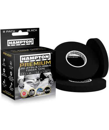 (8 Pack) Pro Finger Tape for BJJ, Bouldering, Crossfit | Ultimate Protection & Fast Recovery | Extreme Quality, No-Fray Climbing Tape | Extended Wear, Super Strong Adhesive | BJJ Tape for Hands