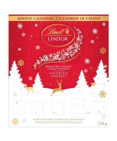Lindt Lindor Assorted 2022 Chocolate Advent Calendar 158 Grams