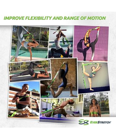 EverStretch Stretching Strap with Loops & E-Book | Non-Elastic Yoga Strap | Premium Stretch Band for Physical Therapy & Exercise - Buy Online on SooperMarket.com