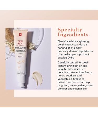 Erborian White Ginseng Skin Hero Facial Concealer & Primer - 1.4oz | Korean Skincare - Silicone-Free, Non-Tinted Moisturizer - Buy Online on SooperMarket.com