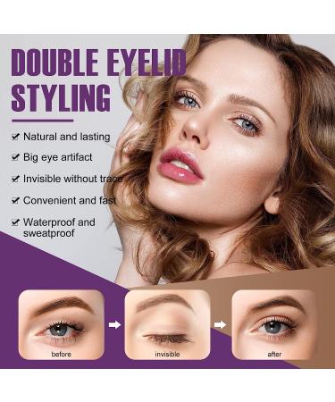 Invisible Double Eyelid Lifter Strips | Waterproof Eyelid Tape with Fork Rods & Tweezers - Buy Online on SooperMarket.com