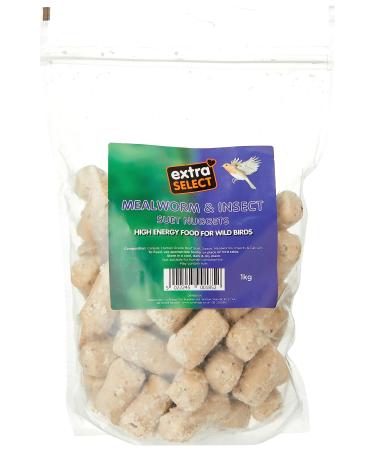 Suet Nuggets - Mealworm & Insect 1kg (Single Packet) 1 count (Pack of 1) Extra Select Suet Nuggets Insect And Mealworms 1 kg