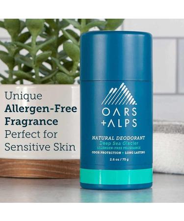 Oars + Alps Aluminum-Free Deodorant for Men and Women - Dermatologist Tested, Sensitive Skin Formula - Travel Size Deep Sea Glacier 2.6 Oz - 1 Pack - Buy Online on SooperMarket.com