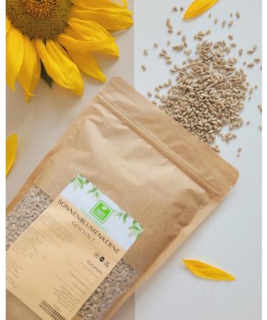 Buy Unsalted Peeled Sunflower Seeds - Shell-Free Vegan Snack & Baking Ingredient (1 kg) - Green Essence - Buy Online on SooperMarket.com