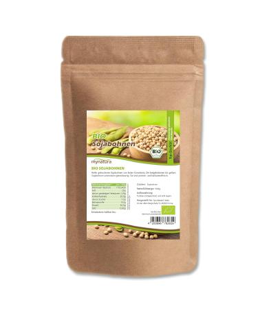Mynatura Organic Soybeans - 1000g Untreated Dried Soybeans | Natural High-Quality Legumes for Healthy Living - Buy Online on SooperMarket.com