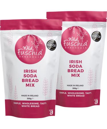 Wild Fuschia Bakehouse Irish Soda Bread Mix - Baking Mix or Oven - Vegan-Friendly Bread Making Kit for Simple Bakery-Quality Bread Right at Home - Pouch Makes 1 Loaf