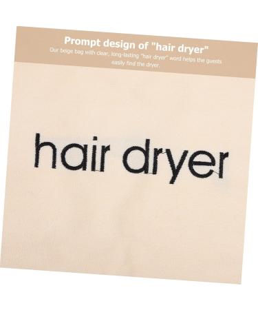 Mikinona 2pcs Hair Dryer Storage Bag Hair Dryer Holiday Travel Bathroom Hairdryers Travel Pouch Beige Fabric - Buy Online on SooperMarket.com