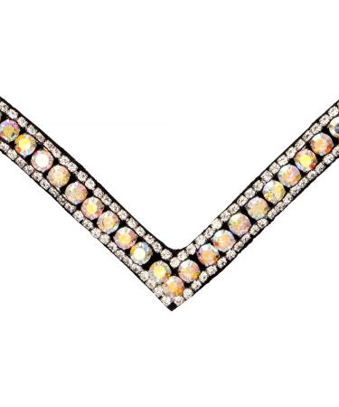 Buy Start Wodenhringriemen Horse Glitter Headband | Leather Diamond Stirrup Straps for Warmblood Thoroughbred & Pony - Full Black/Shimmering - Buy Online on SooperMarket.com