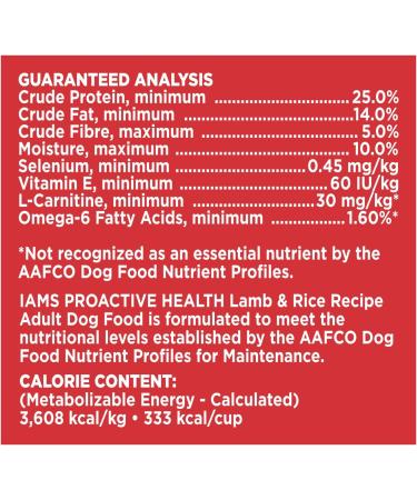IAMS Proactive Health Minichunks Adult Dry Dog Food Lamb & Rice Recipe 6.80kg (15 LB) Bag 6.8 kg (Pack of 1) Dog Food - Buy Online on SooperMarket.com