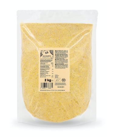 KoRo - Organic Polenta 2kg - 100% fine corn semolina for creamy polenta - Without colorants flavor enhancers and preservatives - From controlled organic cultivation - Vegan - Rich in fiber